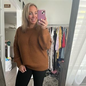 Caramel Colored Chunky Sweater 🤎🤎